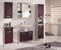 Bad Möbel Mendo silber/aubergine