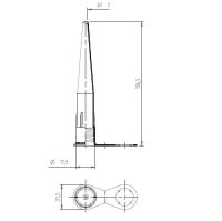 Fugen Dichtstoff-Klebstoff Kartuschen Clipdüse L 107mm