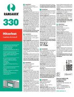 Ramsauer 330 Hitzefest braun 1K Silicon Dichtstoff 310ml Kartusche