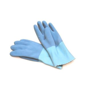 Hufa Fliesenleger Naturlatex Handschuhe paar blau M