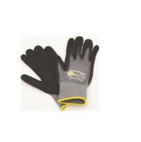 Hufa Fliesenleger Nylon Strick Handschuhe grau M