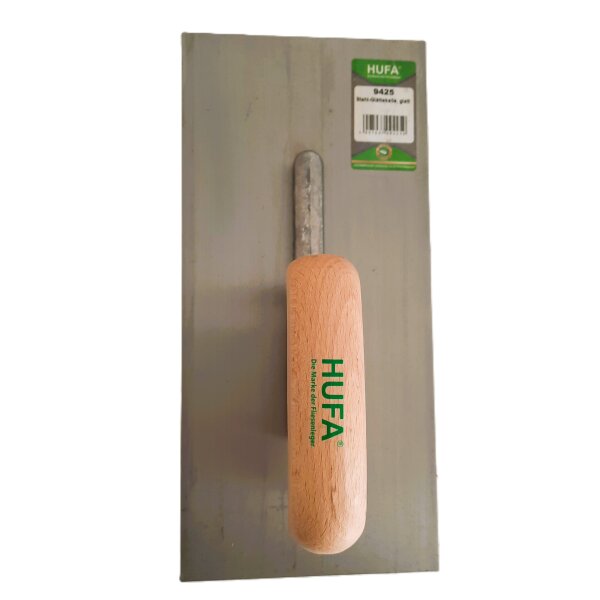 Hufa Glättekelle Stahl Holzgriff 280mm x 130mm ohne Zahnung