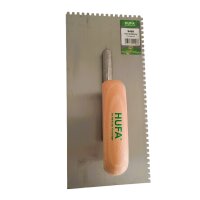 Hufa Glättekelle Stahl Holzgriff 280mm x 130mm 4x4mm...