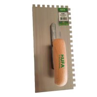 Hufa Glättekelle Stahl Holzgriff 280mm x 130mm 8x8mm...