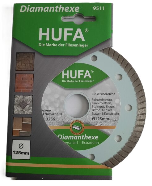 Hufa Fliesen Winkelschleifer Diamanthexe-scheibe Ø 125mm