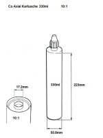COX 2K Klebstoff Dosierpistole CCM 310X 150ml - 330ml 10:1 Koaxialkartusche