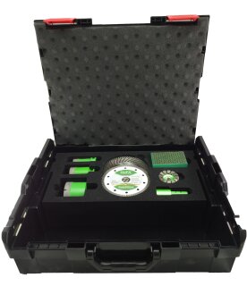 Hufa Fliesenleger Profibox Diamantwerkzeug 8-teilig Kunststoffkoffer