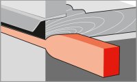 Ramsauer Kompriband 600 Pa 8m Rolle 30x8mm grau Fugenbreite 8-14mm