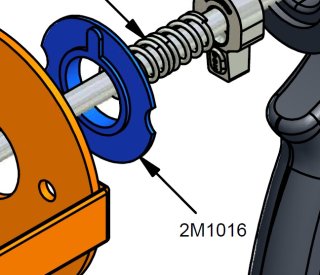 COX Ersatzteil 2M 1016 Washer Kunststoffring blau