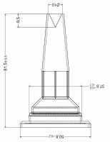 Ramsauer Fugen Dichtstoff-Klebstoff Trichterspezialdüse V-Naht 82mm