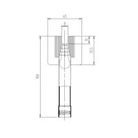 Fugen Dichtstoff-Klebstoff Kartuschen Bördelnahtdüse L 108mm