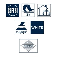 Bostik Ardaflex Marmor Fast Flex Natursteinkleber Marmor Dünnbettmörtel 25 kg Sack