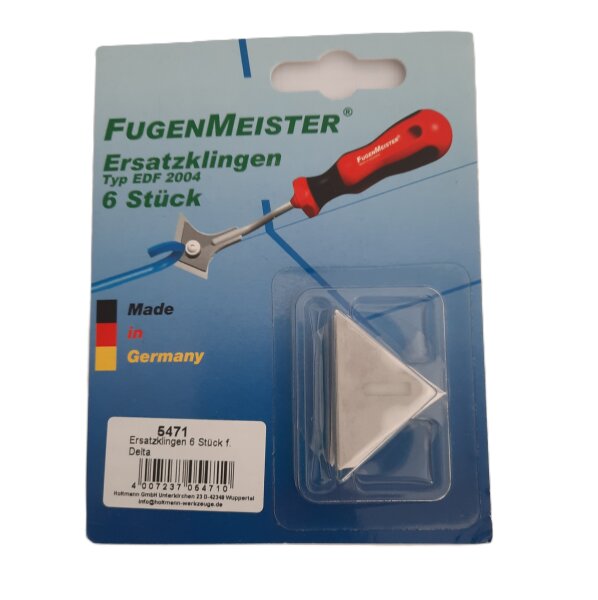 Ersatzklingen 6er Pack Delta Fugenschneider Profi