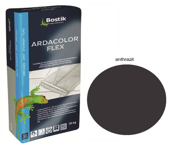 Bostik Ardacolor Flex Fuge Fliesen Fugenmörtel 25Kg anthrazit