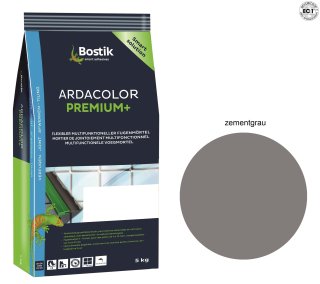 Bostik Ardacolor Premium Fuge plus Fliesen Naturstein Fugenmörtel 5Kg zementgrau