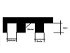 Kleber-Leimspachtel Kunststoff Zahnspachtel C1/C2 4x4mm/6x6mm 150x170mm