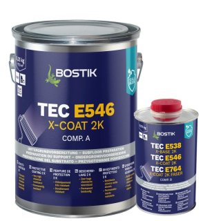 Bostik Tec E546 X-Coat 2K Epoxidharz Schutzanstrich 6Kg Teil A und B platingrau