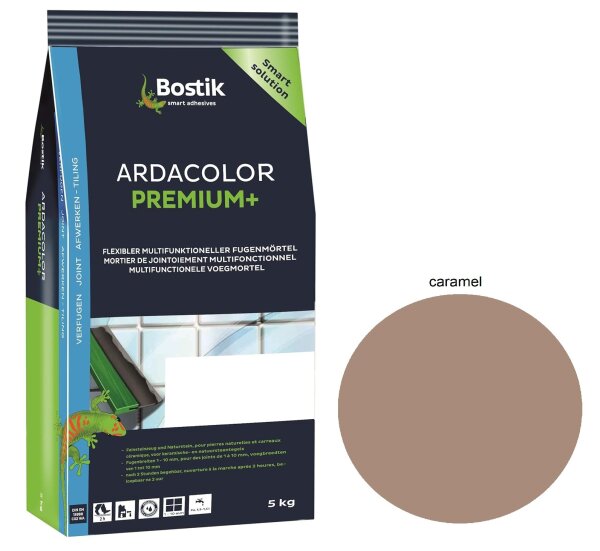 Bostik Ardacolor Premium Fuge plus Fliesen Naturstein Fugenmörtel 5Kg caramel
