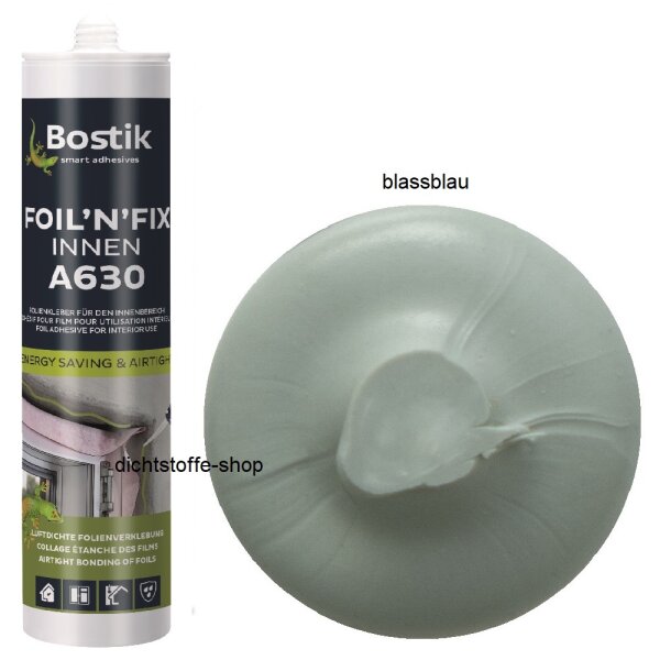 Bostik A630 Foil N Fix Innen 1K Dispersionsklebstoff 315g Kartusche blassblau