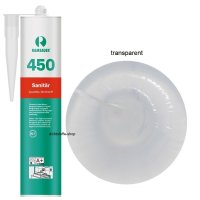 Ramsauer 450 Sanitär transparent 1K Silikon Dichtstoff 310ml Kartusche