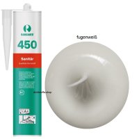 Ramsauer 450 Sanitär fugenweiß 1K Silikon Dichtstoff 310ml Kartusche