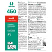 Ramsauer 450 Sanitär altweiß 1K Silikon Dichtstoff 310ml Kartusche