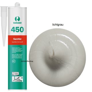 Ramsauer 450 Sanitär lichtgrau 1K Silikon Dichtstoff 310ml Kartusche