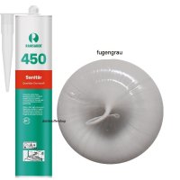 Ramsauer 450 Sanitär fugengrau 1K Silikon Dichtstoff 310ml Kartusche