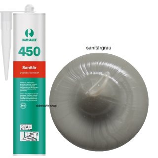 Ramsauer 450 Sanitär sanitärgrau 1K Silikon Dichtstoff 310ml Kartusche