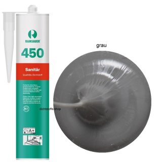 Ramsauer 450 Sanitär grau 1K Silikon Dichtstoff 310ml Kartusche