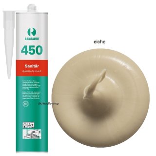 Ramsauer 450 Sanitär eiche 1K Silikon Dichtstoff 310ml Kartusche