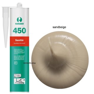 Ramsauer 450 Sanitär sandbeige 1K Silikon Dichtstoff 310ml Kartusche