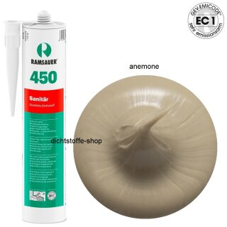 Ramsauer 450 Sanitär anemone 1K Silikon Dichtstoff 310ml Kartusche