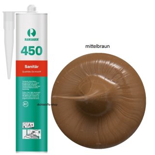 Ramsauer 450 Sanitär mittelbraun 1K Silikon Dichtstoff 310ml Kartusche