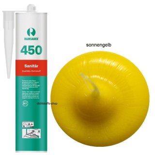 Ramsauer 450 Sanitär sonnengelb 1K Silikon Dichtstoff 310ml Kartusche