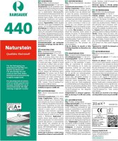 Ramsauer 440 Naturstein weiß 1K Silikon Dichtstoff 310ml Kartusche