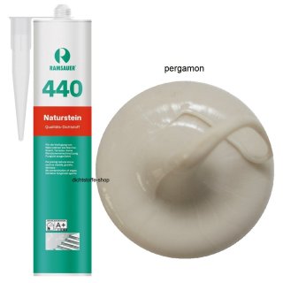 Ramsauer 440 Naturstein pergamon 1K Silikon Dichtstoff 310ml Kartusche