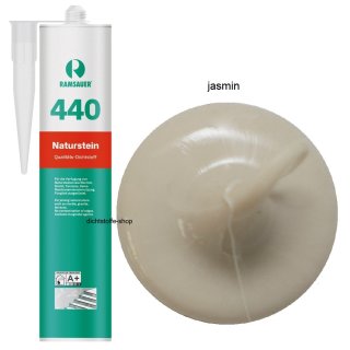 Ramsauer 440 Naturstein jasmin 1K Silikon Dichtstoff 310ml Kartusche