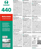 Ramsauer 440 Naturstein manhatten 1K Silikon Dichtstoff 310ml Kartusche