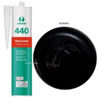 Ramsauer 440 Naturstein schwarz 1K Silikon Dichtstoff 310ml Kartusche