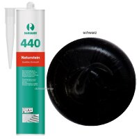 Ramsauer 440 Naturstein schwarz 1K Silikon Dichtstoff...