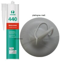 Ramsauer 440 Naturstein platingrau matt 1K Silikon...