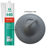 Ramsauer 440 Naturstein schiefergrau matt 1K Silikon...