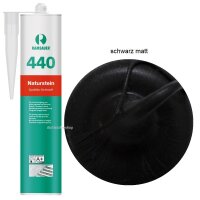 Ramsauer 440 Naturstein schwarz matt 1K Silikon...