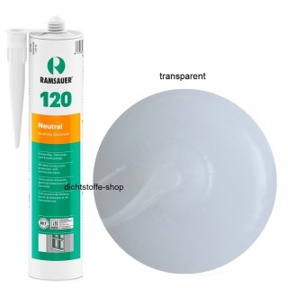 Ramsauer 120 Neutral transparent 1K Silikon Dichtstoff 310ml Kartusche