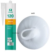 Ramsauer 120 Neutral weiß 1K Silikon Dichtstoff...