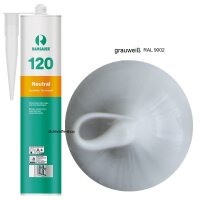 Ramsauer 120 Neutral grauweiß 1K Silikon Dichtstoff 310ml Kartusche