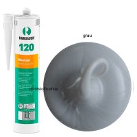 Ramsauer 120 Neutral grau 1K Silikon Dichtstoff 310ml...