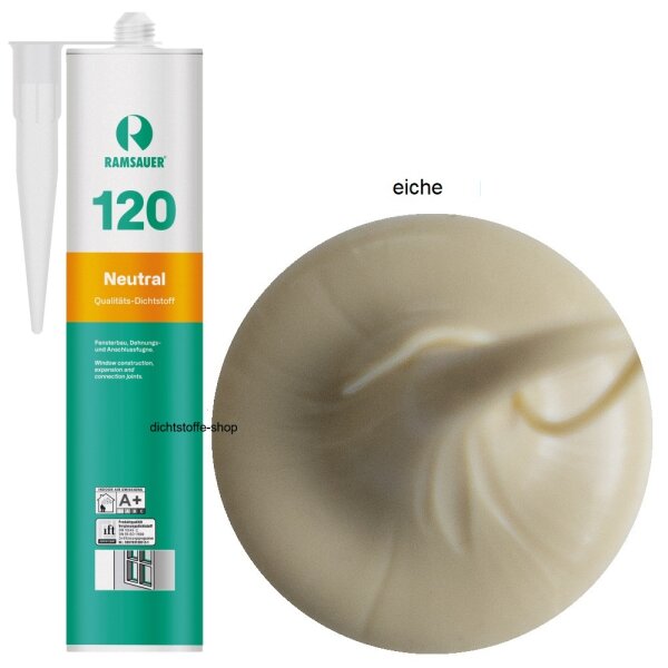 Ramsauer 120 Neutral eiche 1K Silikon Dichtstoff 310ml Kartusche
