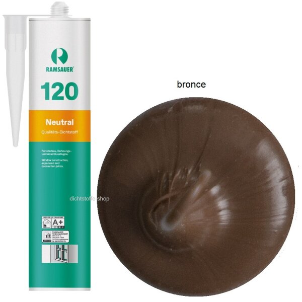 Ramsauer 120 Neutral bronce 1K Silikon Dichtstoff 310ml Kartusche